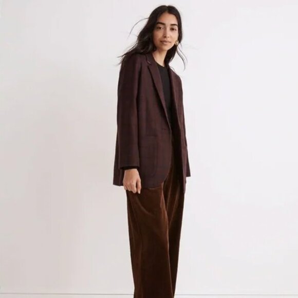 Madewell Larsen Blazer in Windowpane XS NWT - Picture 1 of 4